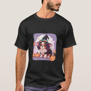 T-shirt Cavalier King Charles pastel sorcière casquette ha