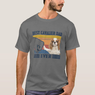 T-shirt Cavalier King Charles Spaniel Best Cavalier Papa E