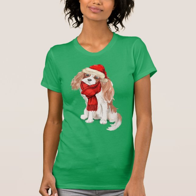 T-shirt Cavalier King Charles Spaniel Funny Holiday (Devant)