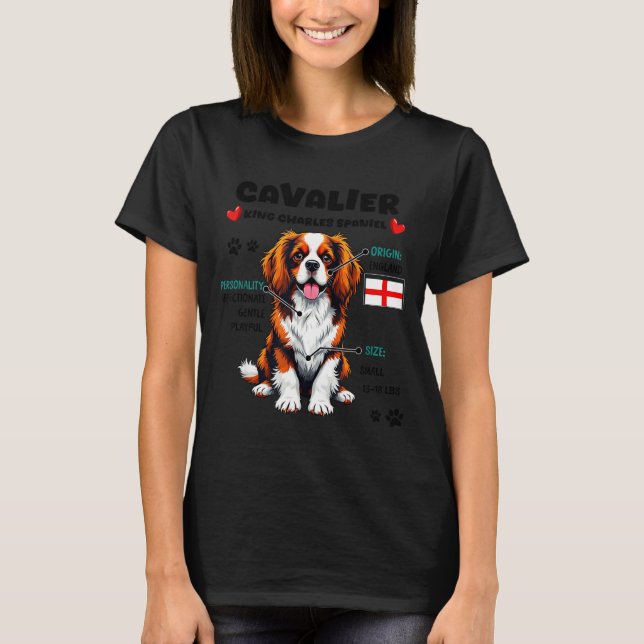 T-shirt Cavalier King Charles Spaniel Owner Funny Dog Love (Devant)