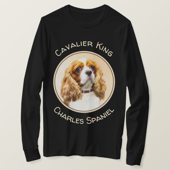 T-shirt Cavalier King Charles Spaniel Peinture originale (Design devant)