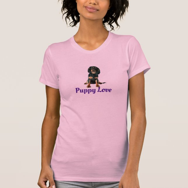 T-shirt Cavalier King Charles Spaniel - Puppy Love (Devant)