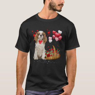 T-shirt Cavalier King Charles Spaniel Red Heart Valentine