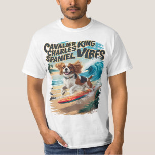 T-shirt Cavalier King Charles Spaniel Surf