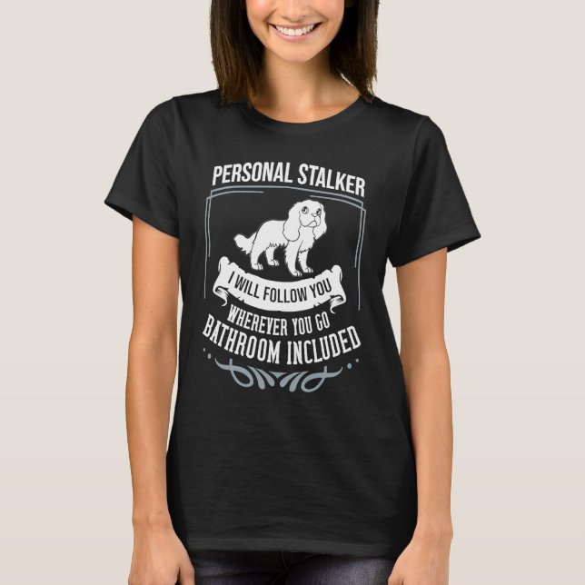 T-shirt Cavalier King Charlies Spaniel Dog Puppies Owner L (Devant)