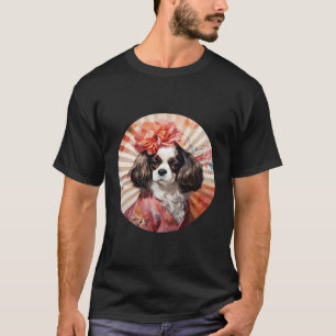 T-shirt Cavalier Roi Charles Spaniel Geisha Drôle Chien Ki