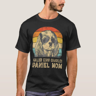 T-shirt Cavalier Roi Charles Spaniel Maman Chien Fête des 
