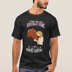 T-shirt Cavalier Soit Vous Aimez Équitation Caval