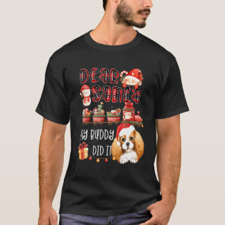 T-shirt Cavalier Spaniel Cher Père Noël Mon Épouse L'A Fai