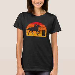 T-shirt Cavalière de course de tonneaux Course de tonneaux