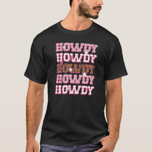 T-shirt Cavalière de Rodéo de Country Occidental Howdy Cac