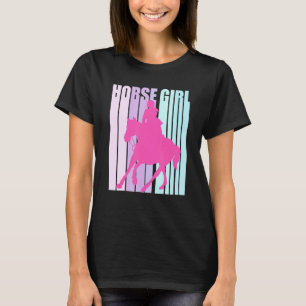 T-shirt Cavalière silhouette à cheval