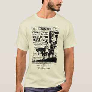 T-shirt Cavaliers de Tom Mix de l'annonce 1925 de sauge