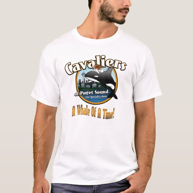 T-shirt cavaliers_of_puget_2010, mots de baleine (Devant)