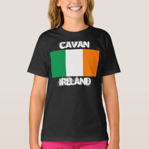 T-shirt Cavan, Irlande avec drapeau irlandais