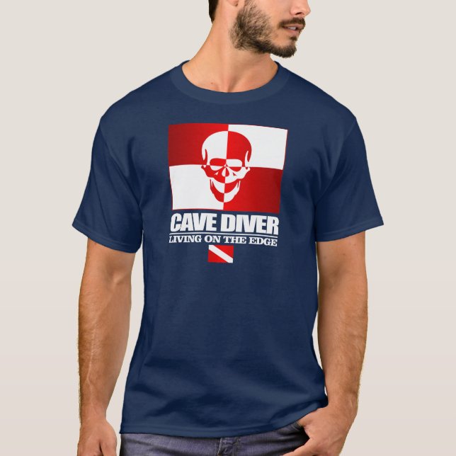 T-shirt Cave Diver -Vivre Sur Le Rond Vêtement (Devant)