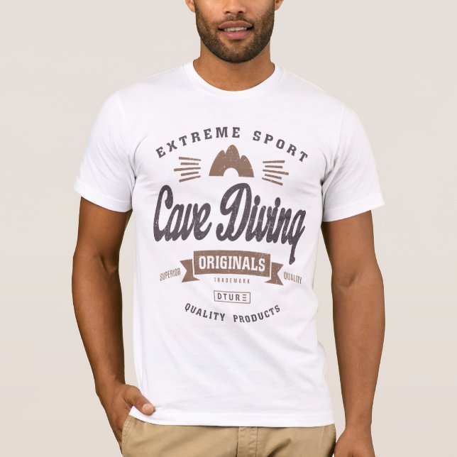 T-shirt Cave Diving (Devant)