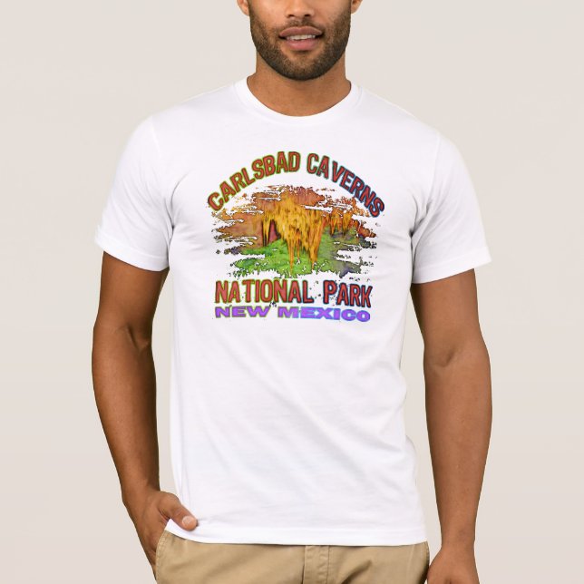 T-shirt Cavernes parc national, Nouveau Mexique de (Devant)