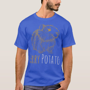 T-shirt Cavies de pomme de terre fourrue Cavy Wheek Drôle 