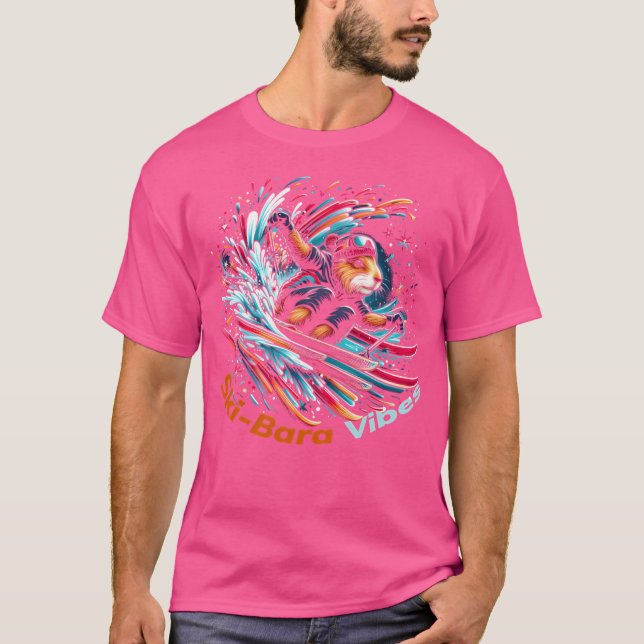 T-shirt Caybara Ski Epic hiver Noël Vibes (Devant)