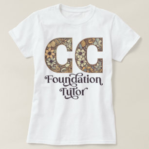 T-shirt CC Fondations Tutor Conversation classique Floral