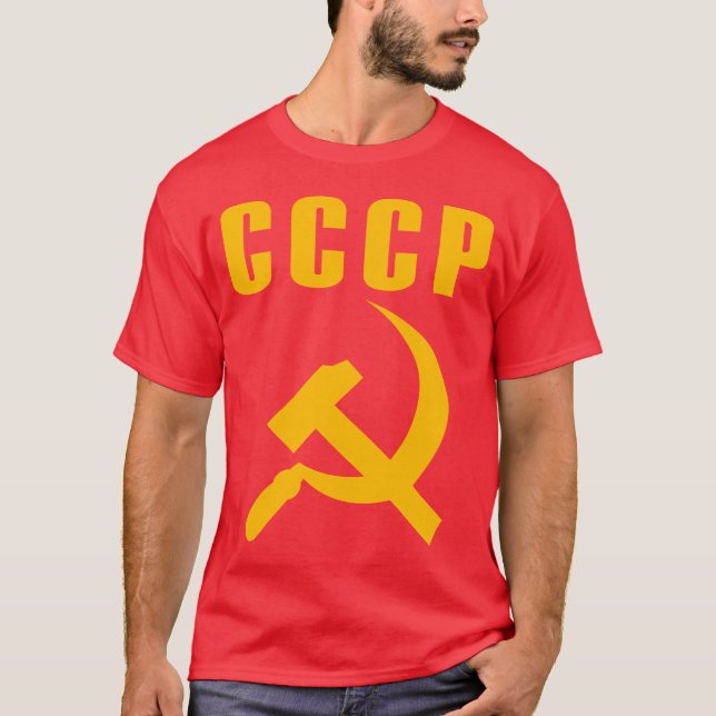 T-shirt cccp URSS de marteau et de faucille (Devant)