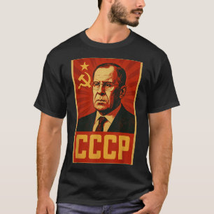 T-shirt Ccp Union Soviétique Vintage Rétro Sssr Lavrov