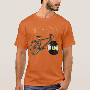 T-shirt CD Musique Vélo Rétro Vélo
