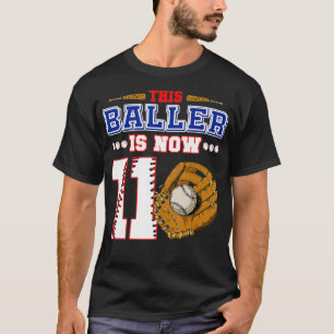 T-shirt Ce Baller A Maintenant Onze Ans 11E Anniversaire