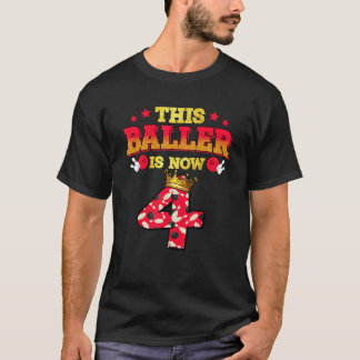 T-shirt Ce Baller Est Maintenant 4 Bowling Garçons Filles 
