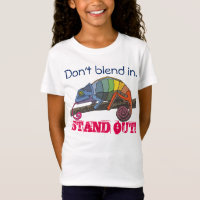 Ce caméléon ne se mélange pas dedans…