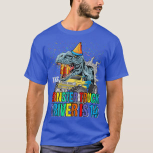 T-shirt Ce Chauffeur De Camion Monster Est 14 Anniversaire