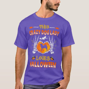 T-shirt Ce Chien fou Lady Spitz Finlandais Aime Halloween