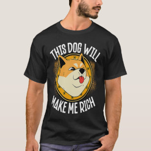 T-shirt Ce Chien vous rendra riche Cryptomonnaie Crypto