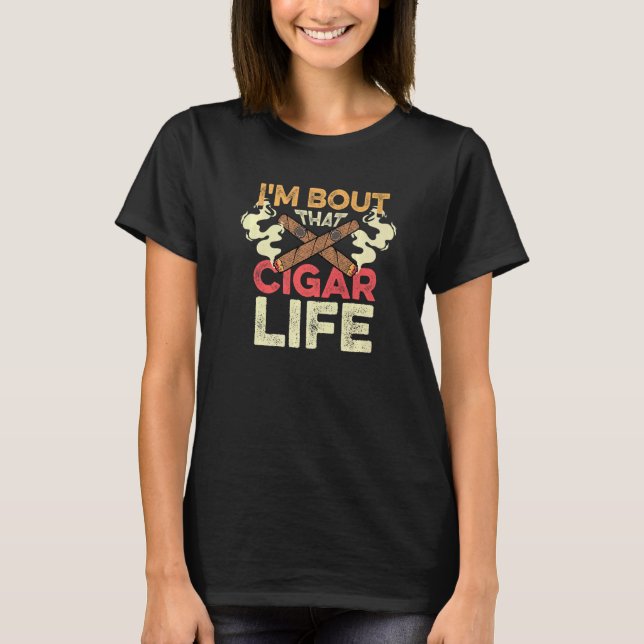 T-shirt Ce Cigar Life Nicotine Addict (Devant)
