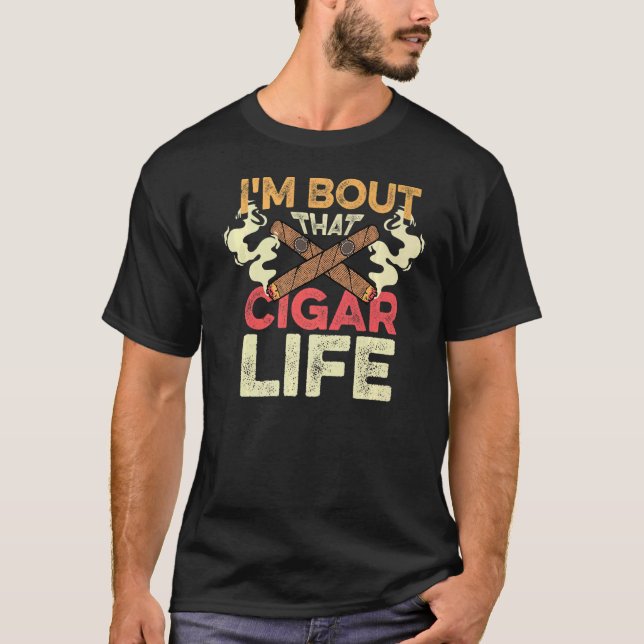 T-shirt Ce Cigar Life Nicotine Addict (Devant)