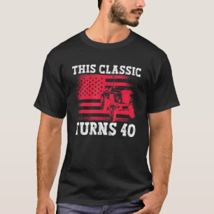 T-shirt Ce classique tourne 40 40e Anniversaire Tractor Dr