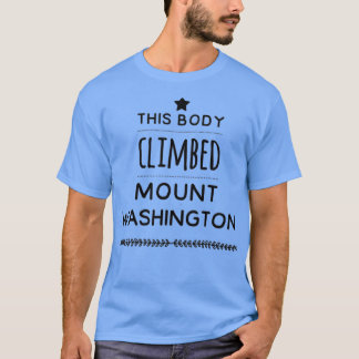 T-shirt Ce corps a grimpé le mont Washington design et cad