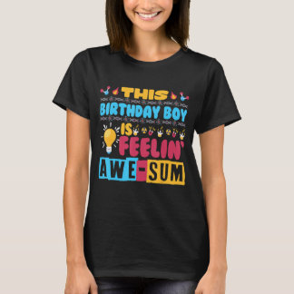 T-shirt Ce garçon d'anniversaire est un sentiment d'Awe-su