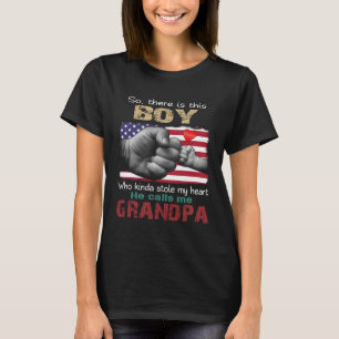 T-shirt Ce Garçon Qui M'A Volé Le Coeur M'Appelle Gra