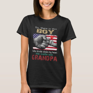 T-shirt Ce Garçon Qui M'A Volé Le Coeur M'Appelle Gra