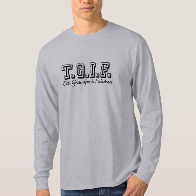 T-shirt Ce grand-papa est fabuleux (Devant)
