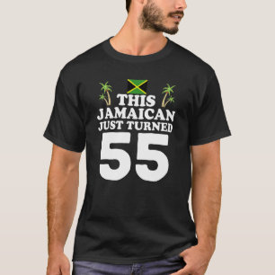 T-shirt Ce Jamaïcain vient d'avoir 55 ans Jamaïque 55 ans
