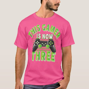 T-shirt Ce Joueur Est Maintenant Trois Ans Jeu Vidéo Garço