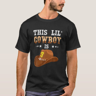 T-shirt Ce Lil' Cowboy Est 3 Cowboy Casquette Cheval Trois