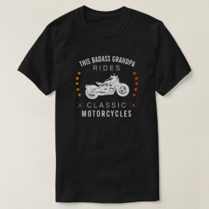 T-shirt Ce Mauvais Grand-Père Fait Des Étoiles De Motocy