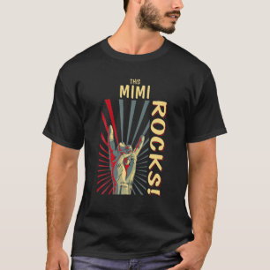 T-shirt Ce Mimi Rocks Vintage Retro Concert Les années 70 