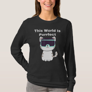 T-shirt Ce Monde Est Purifié - Cat Gamer Vr Virtual Real