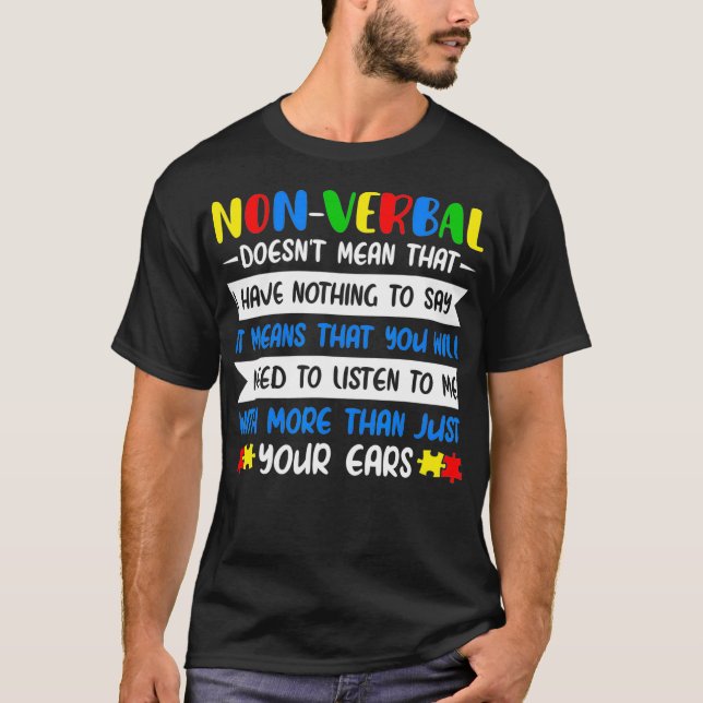 T-shirt Ce Ne Signifie Pas Que La Journée Mondiale De L'Au (Devant)