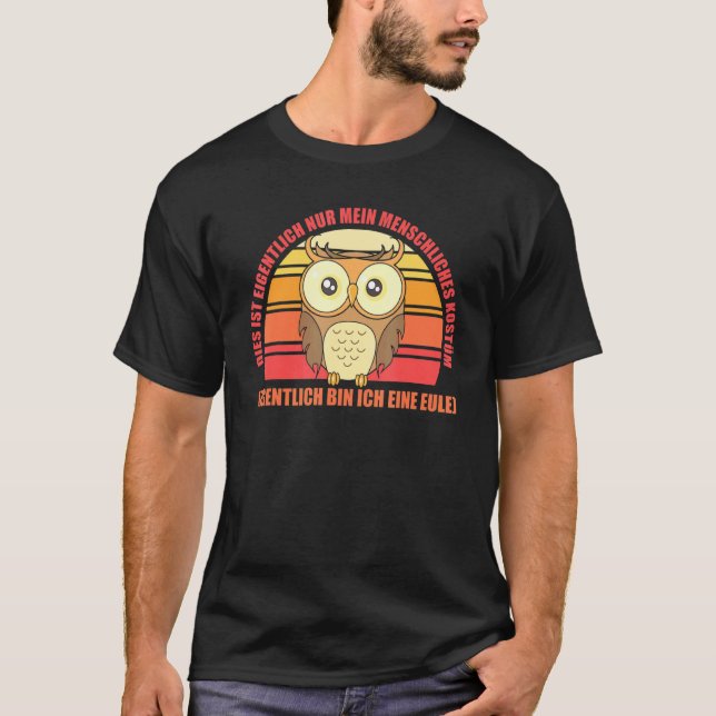 T-shirt Ce N'Est En Fait Que Mes Chouettes Costumées Humai (Devant)